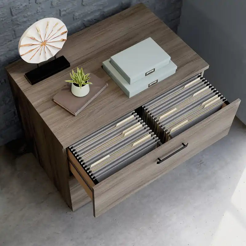 Affirm 35.43 Commercial Grade 2-Drawer Filing Cabinet - Hudson Elm