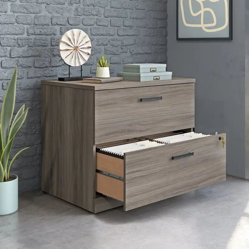 Affirm 35.43 Commercial Grade 2-Drawer Filing Cabinet - Hudson Elm