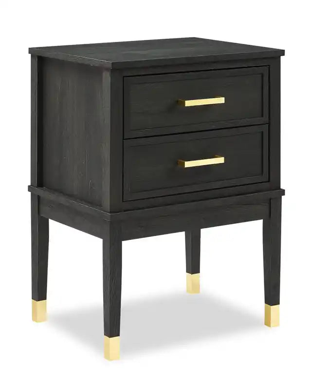 Brax Bedside 2-Drawer Nightstand, 18W x 25.75H