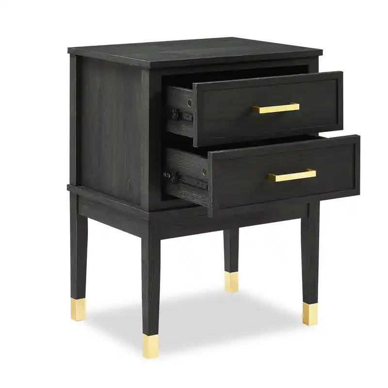 Brax Bedside 2-Drawer Nightstand, 18W x 25.75H