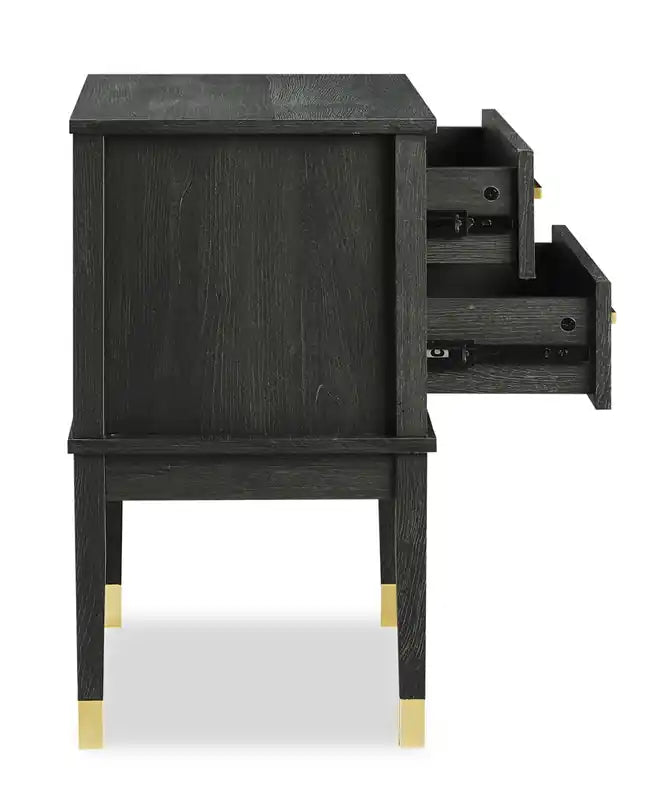 Brax Bedside 2-Drawer Nightstand, 18W x 25.75H