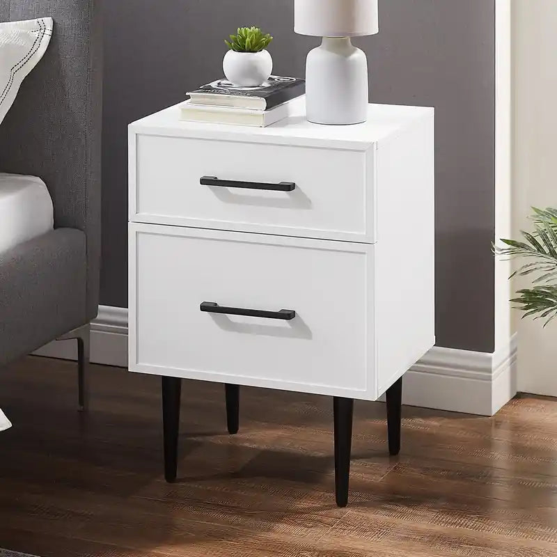 Brax Bedside 2-Drawer Nightstand, 18W x 25.75H