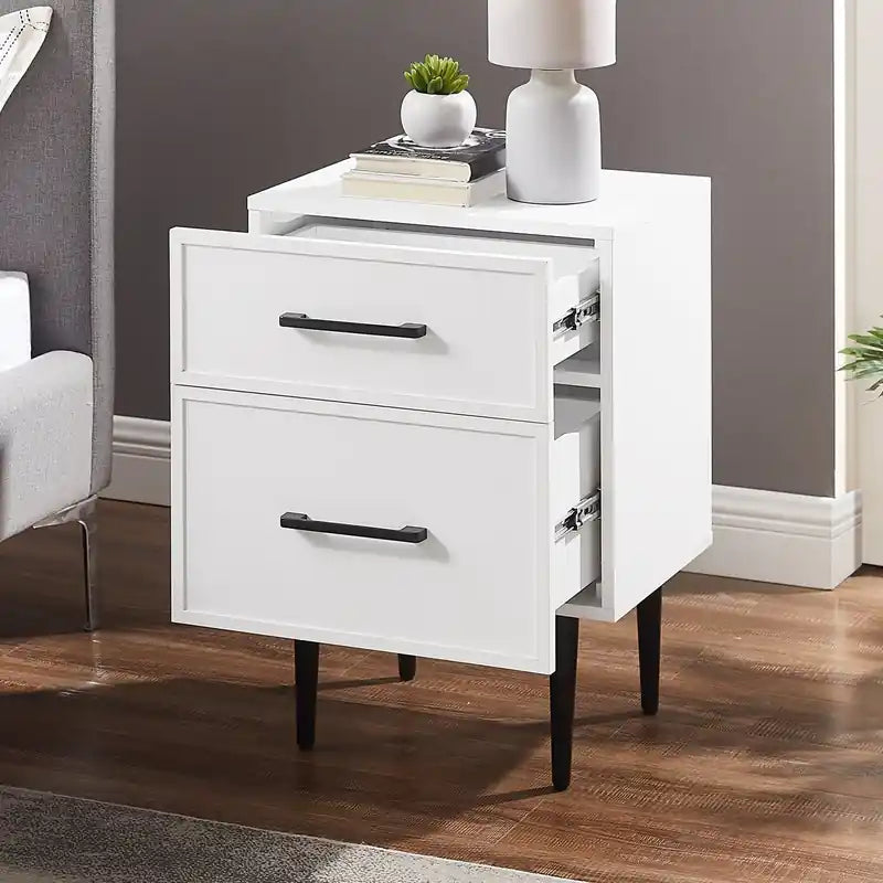 Brax Bedside 2-Drawer Nightstand, 18W x 25.75H