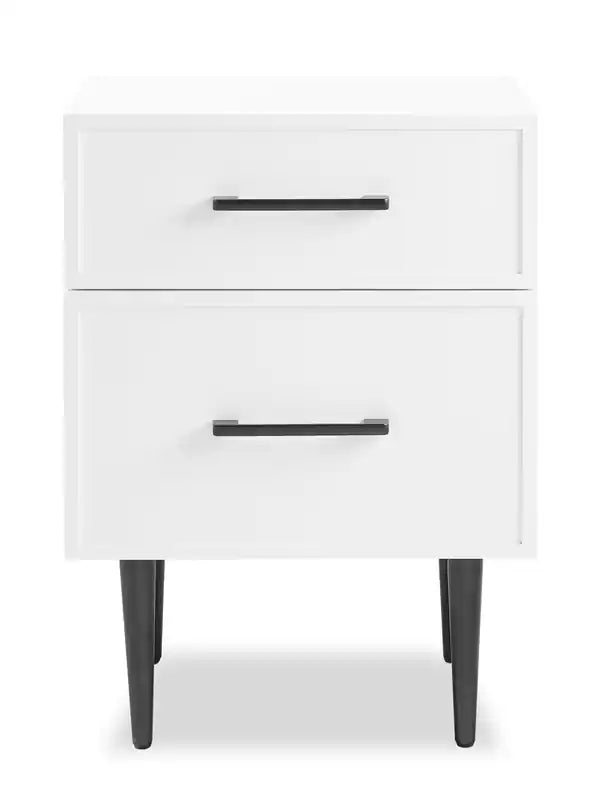 Brax Bedside 2-Drawer Nightstand, 18W x 25.75H