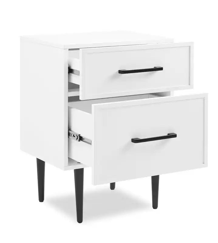 Brax Bedside 2-Drawer Nightstand, 18W x 25.75H