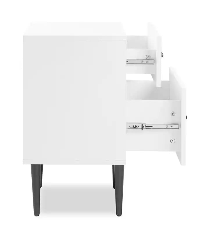 Brax Bedside 2-Drawer Nightstand, 18W x 25.75H