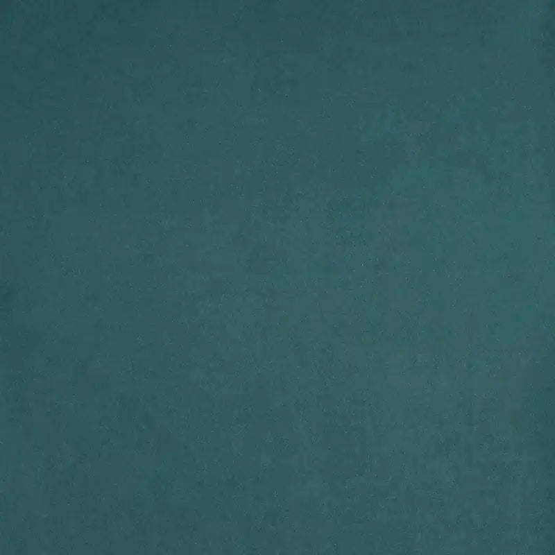 31" Round Velvet Fabric Ottoman - Sea Blue