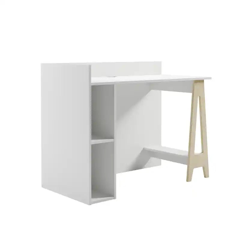 Modern A-Leg Office Desk with Open Storage