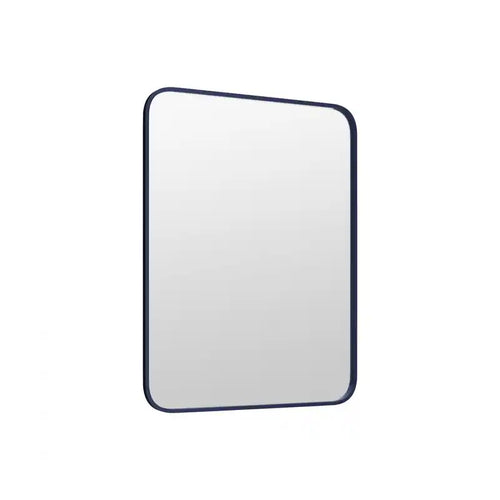 40" Blue Metal Frame Mirror