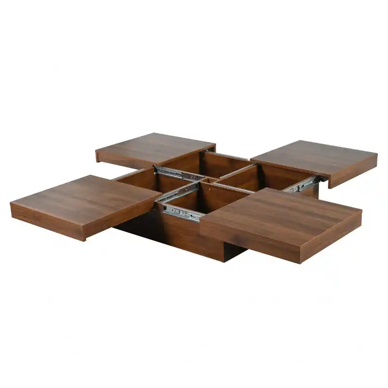 Jack 39.4 Square Engineered Wood Coffee Table With Sliding Top Storage