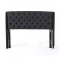 Hansen Upholstered Wingback Headboard With Button Tufting