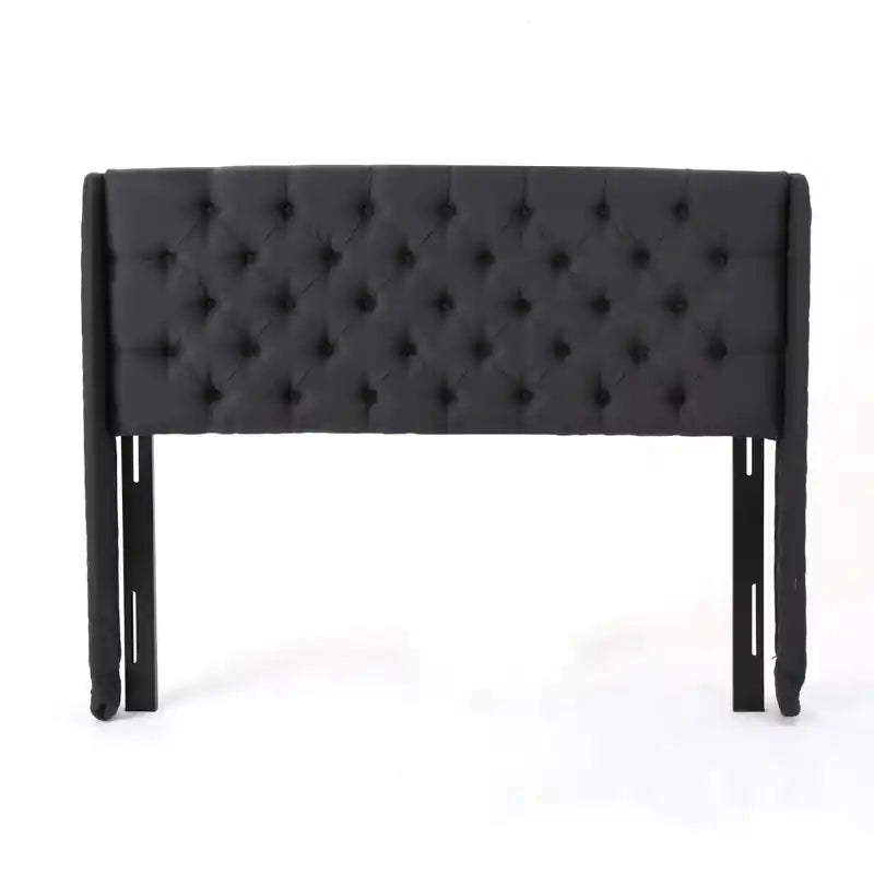 Hansen Upholstered Wingback Headboard With Button Tufting