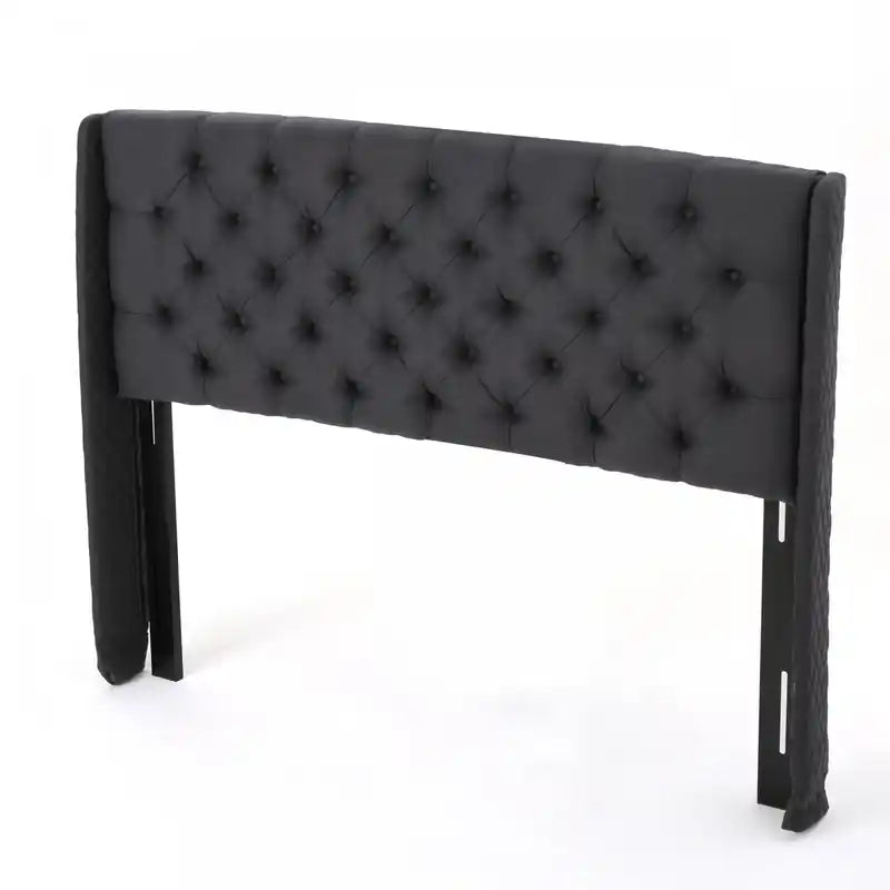 Hansen Upholstered Wingback Headboard With Button Tufting