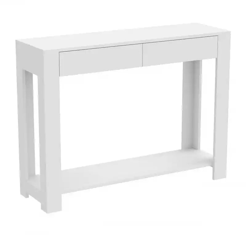 40 Console Table With 2 Drawers And Shelf