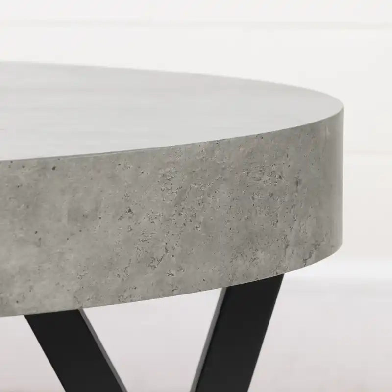 City Life Oval Coffee Table - Concrete