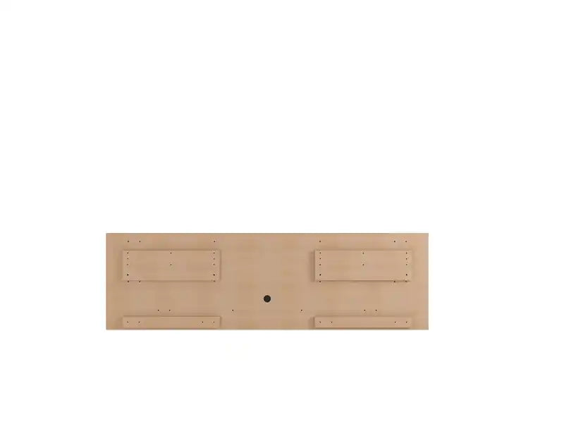 70.86" Modern Floating Entertainment Center with Media Shelves - Rustic Brown