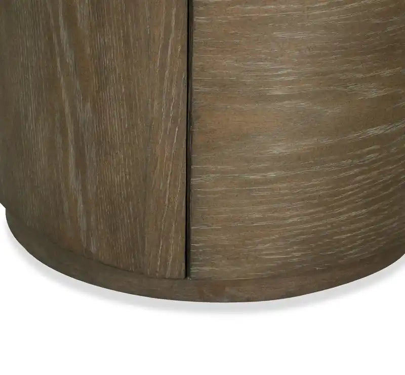 Eldon 22 Modern Round Solid Wood End Table with Storage - Porpoise