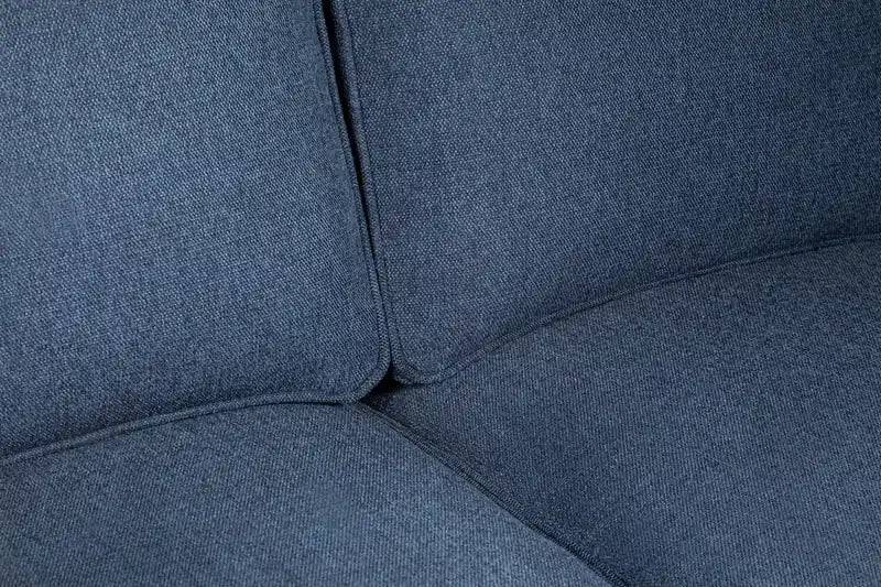 Kort & Co. Kassia 65.4 Linen-Look Fabric Loveseat with Wood Base and Legs