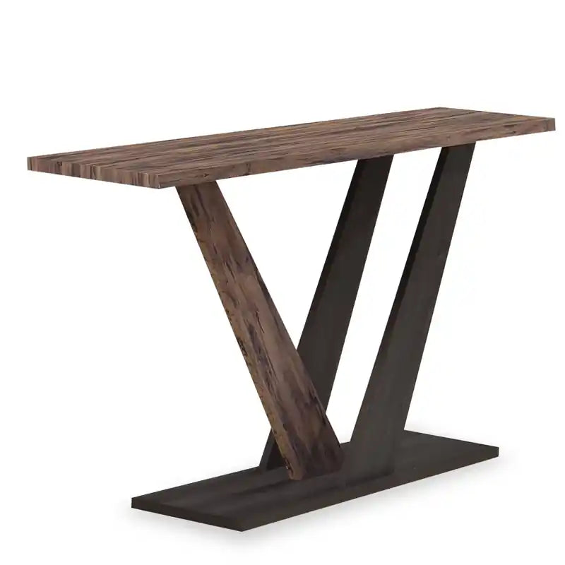 Kinsley 47.25 Modern Sofa Table - Dark Brown Wood
