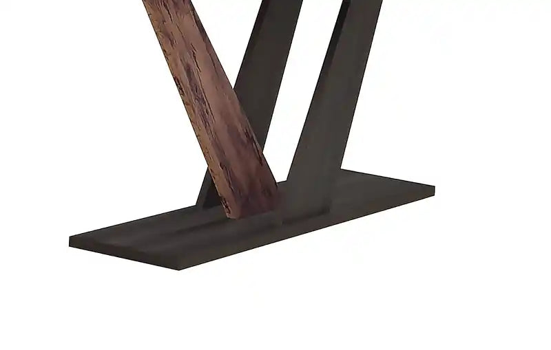 47.25" Modern Sofa Table - Dark Brown Wood
