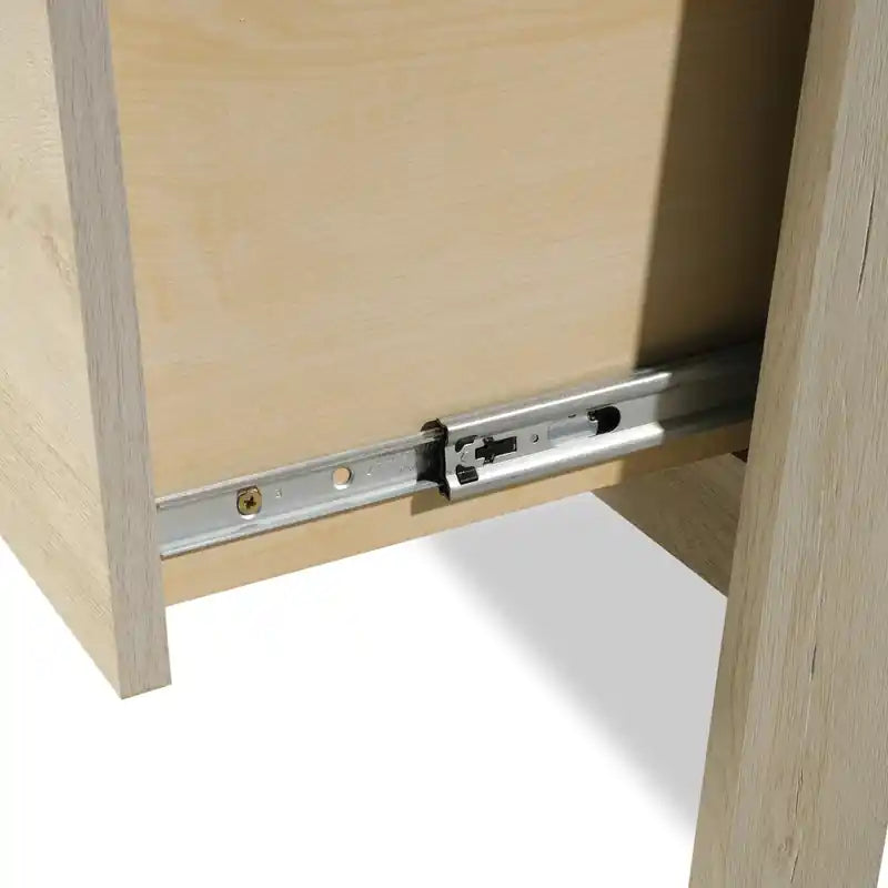 59.06" Executive Office Desk with 4 Drawers - Chalked Chestnut