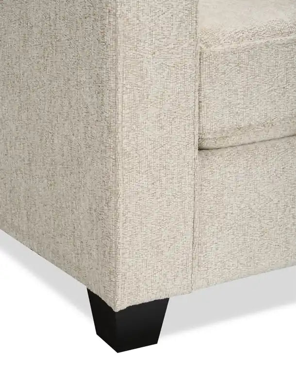 Made in Canada Lennox 35 Chenille Fabric Chair with Reversible Cushions and Track Arms