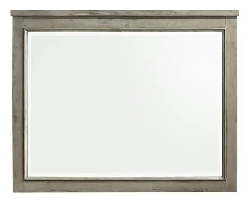 Levi Bedroom Dresser Mirror, Wood - Drift Grey