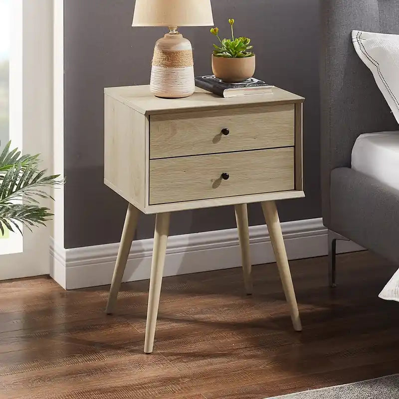 Brax Bedside 2-Drawer Nightstand, 18W x 25.75H