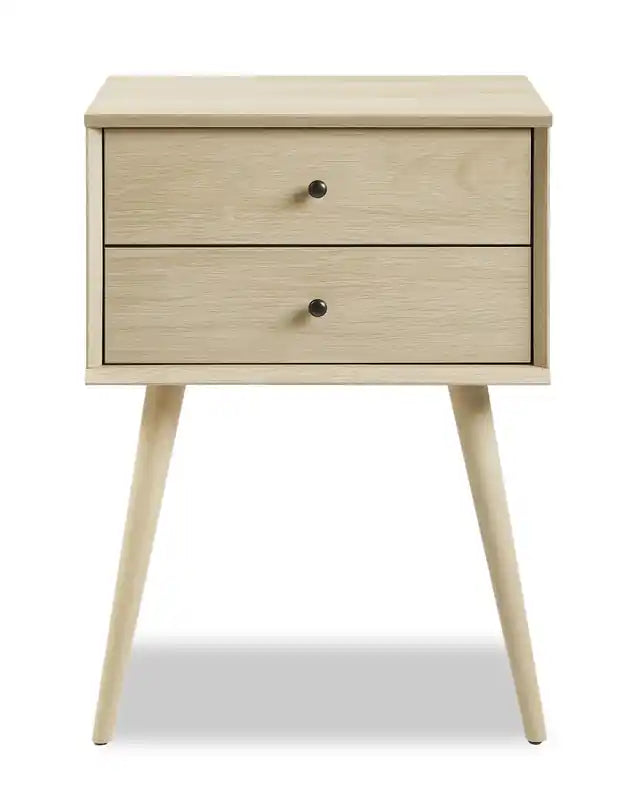 Brax Bedside 2-Drawer Nightstand, 18W x 25.75H