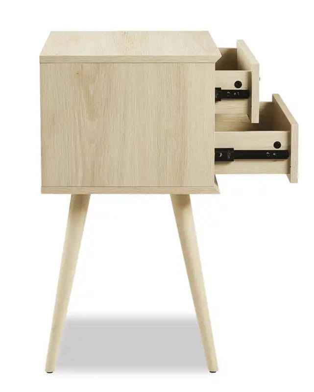 Brax Bedside 2-Drawer Nightstand, 18W x 25.75H