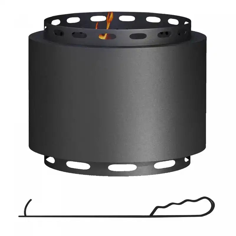 Outsunny Smokeless Fire Pit, 19 Portable Wood Burning Firepit