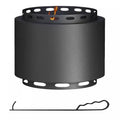 Outsunny Smokeless Fire Pit, 19 Portable Wood Burning Firepit