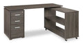 Oliver 60 Folding Corner Office Desk with Storage & USB Ports