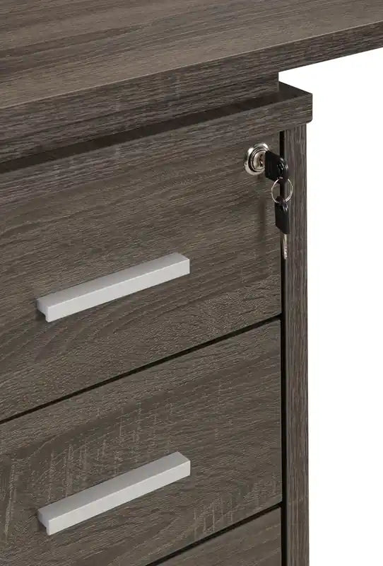 60" Folding Corner Office Desk with Storage & USB Ports