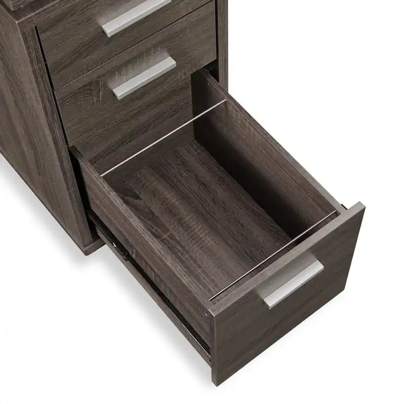 60" Folding Corner Office Desk with Storage & USB Ports