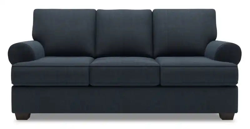 86" Chenille Fabric Sofa with Rolled Arms - Luxury Taupe
