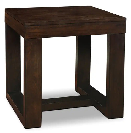 Watson 24 Contemporary End Table - Dark Brown Wood