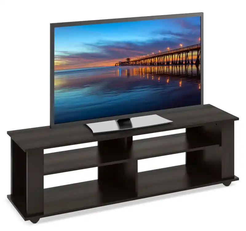 Bakersfield 58 Modern TV Stand with Storage and Cable Management for TVs up to 65- Black