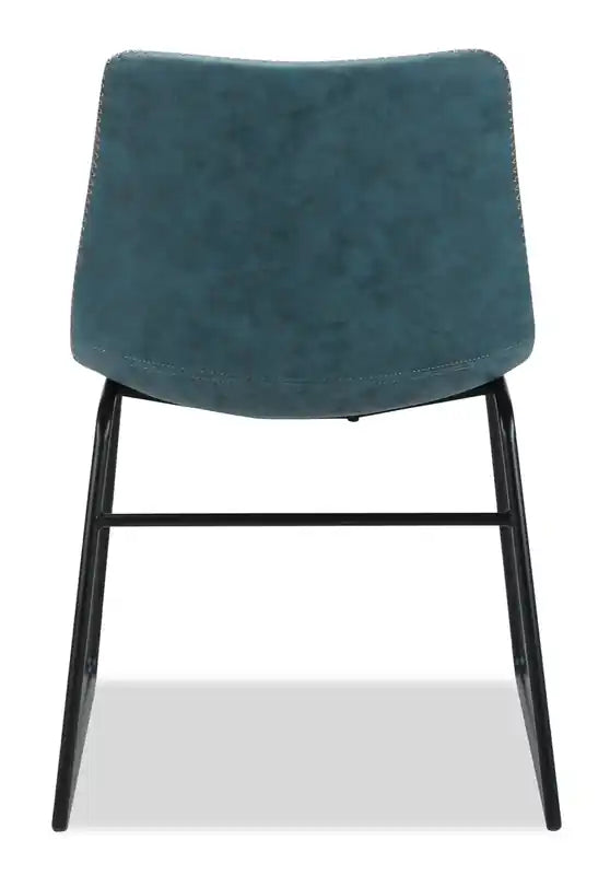 Dining Chair with Leather-Look Fabric