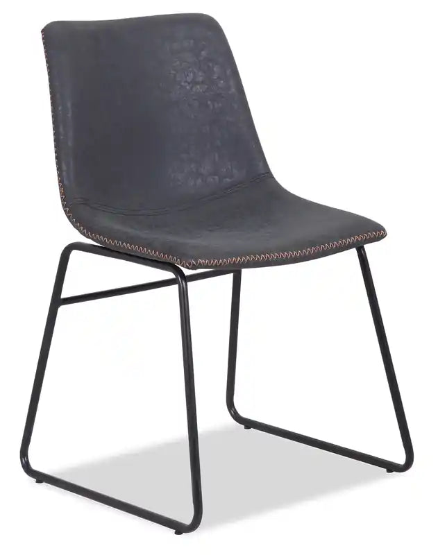 Tess Dining Chair with Leather-Look Fabric