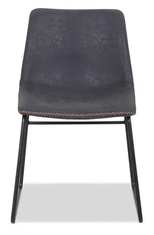 Dining Chair with Leather-Look Fabric
