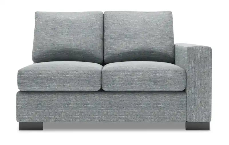 Sofa Lab Track RAF Loveseat - Luna Pewter