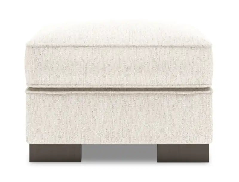 Made in Canada Customizable Sofa Lab Track 24 Chenille Fabric Ottoman - Luxury Sand Beige