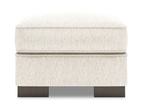 Made in Canada Customizable Sofa Lab Track 24 Chenille Fabric Ottoman - Luxury Sand Beige