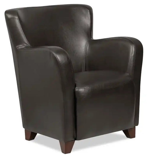 Zello 29.92 Faux Leather Accent Chair with Wood Legs